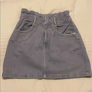 Zara- HIGHT WASTED DENIM SKIRT